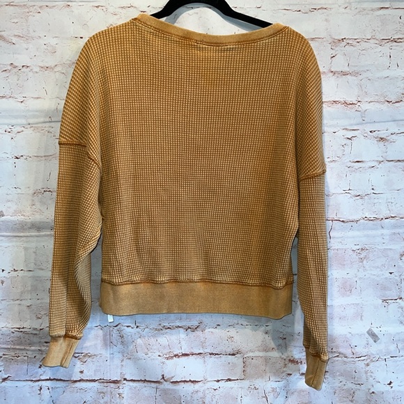 Out From Under Urban Outfitters Sweater Womens Small Brown Cropped Drop Sleeve - Picture 5 of 9